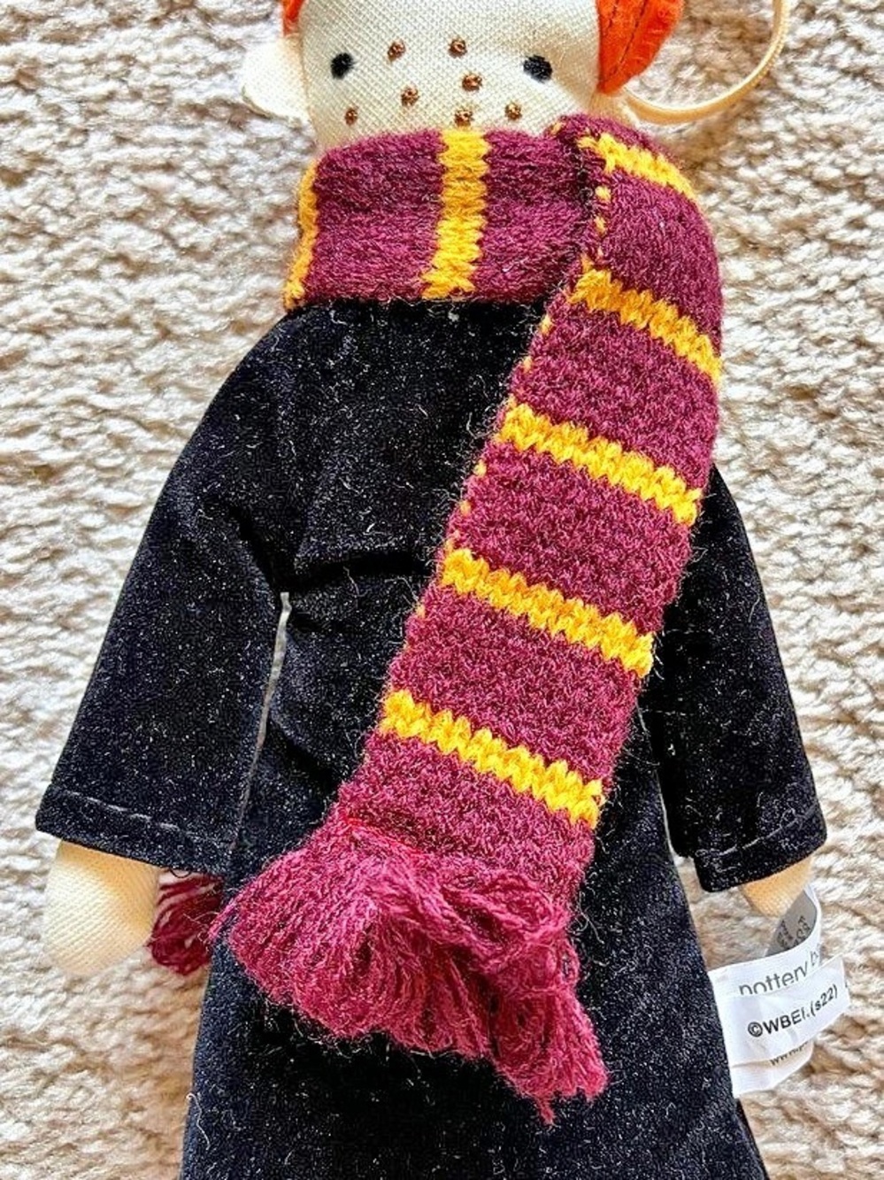 10”-tall Harry Potter Ron Plush Holiday Ornament from the Pottery Barn Teen